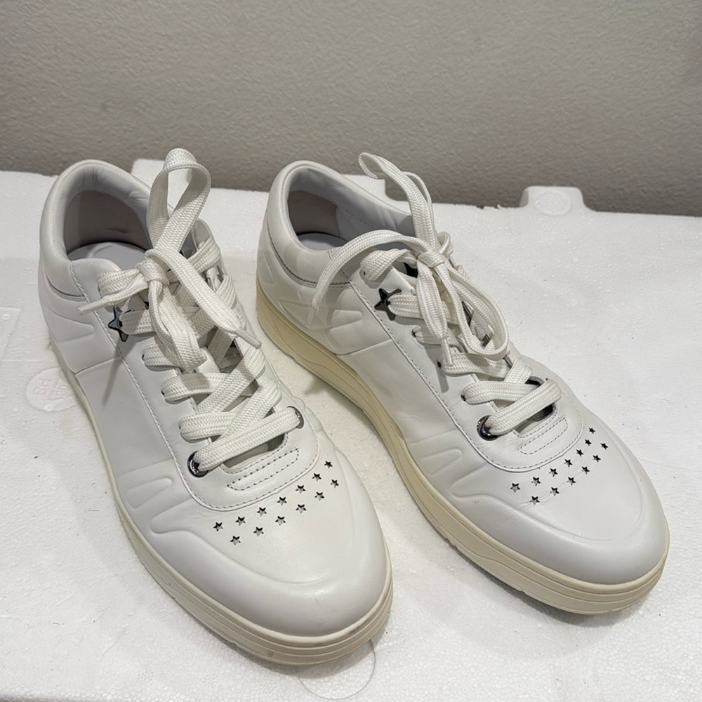 Jimmy Choo Hawaii sneakers white leather